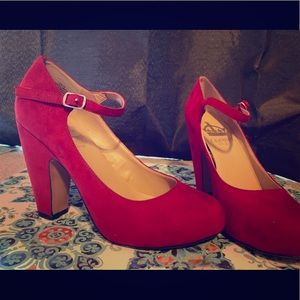 Crown Vintage High Heels, Genuine Suede